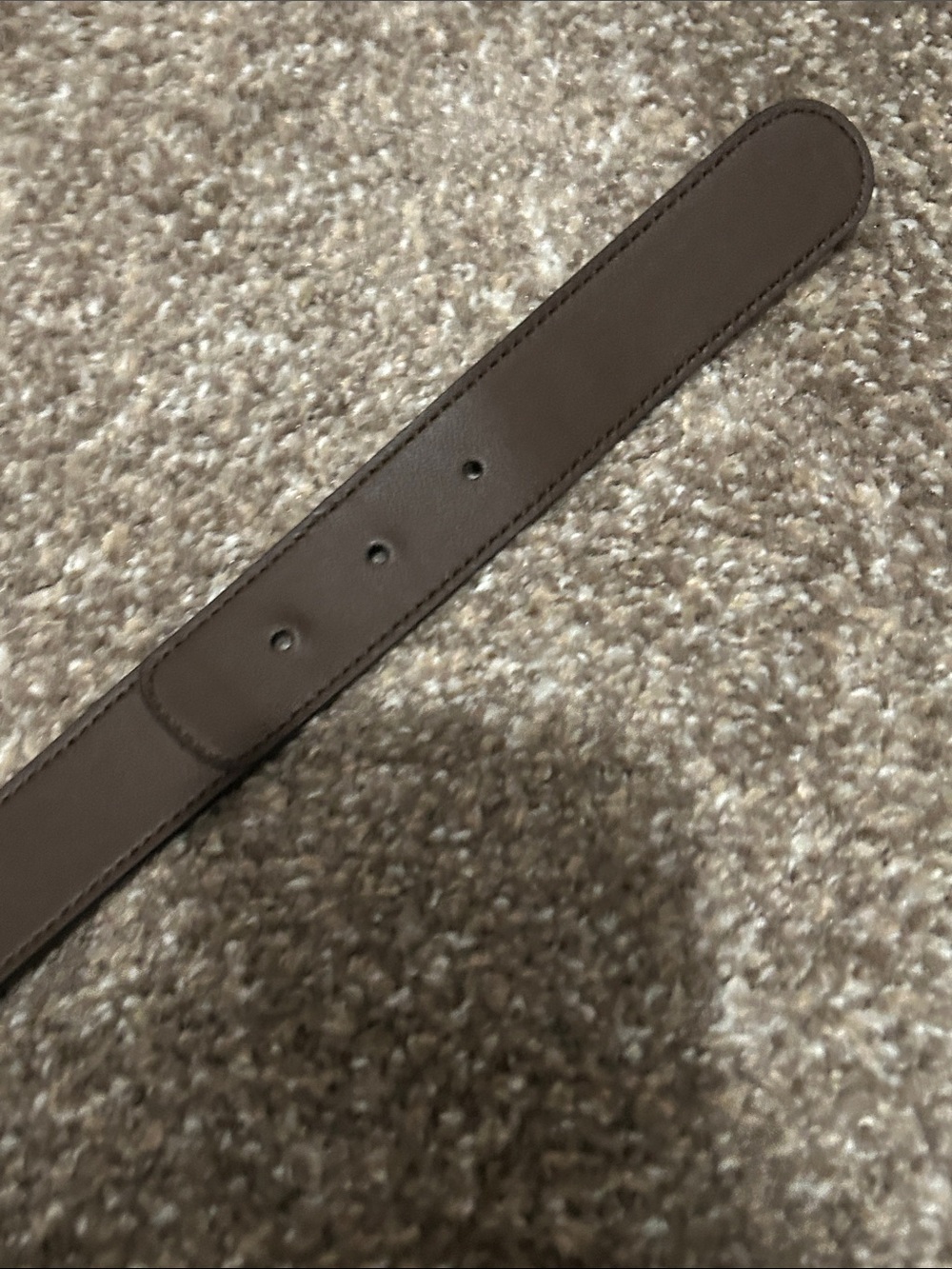 Gucci Brown GG Supreme Canvas Belt with Gold Double G Buckle - Picture 6 of 7